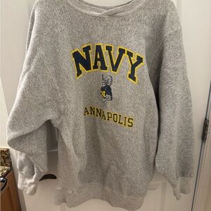 VINTAGE Navy Oversized Sweatshirt